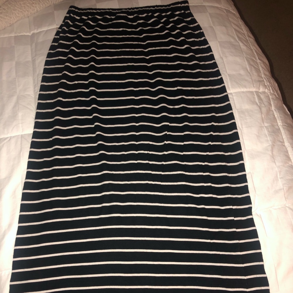 Black and white Maxi Skirt